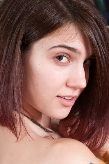 Aislynn Strips Off Her Sexy Dress And Stockings 6