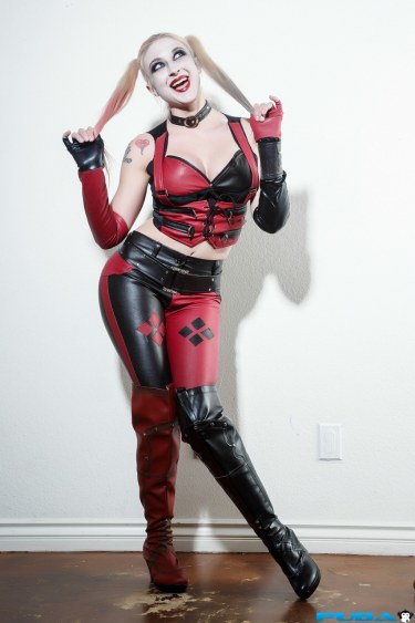 Leya Falcon In A Harley Quinn Costume 6