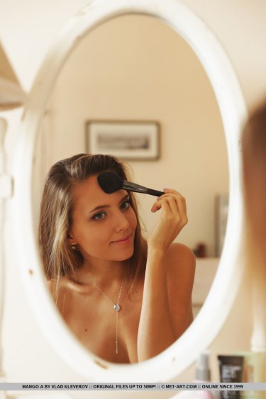 Mango A In Black Stockings And Heels 1