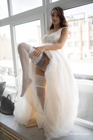 Medinaq In Her Wedding Dress 1