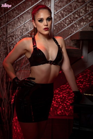 Molly Stewart In Black Latex 7