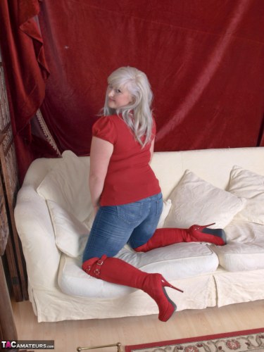 Red Hot In Red Boots With Samantha 3