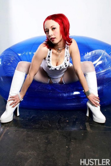 Sabrina Sparx Teases With Her Shaved Pussy 1