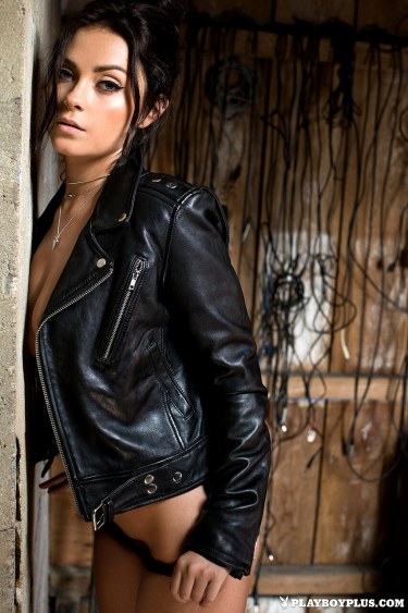 Alexandra Tyler In Leather Jacket 11