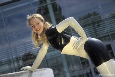 Amateur In Black And White Latex 12