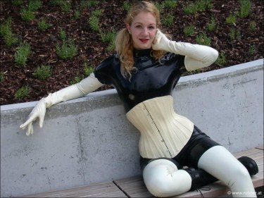 Amateur In Black And White Latex 14