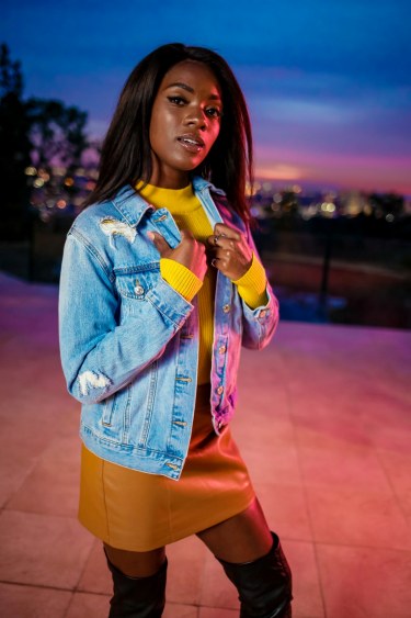 Ana Foxxx In Leather Skirt And Boots 3