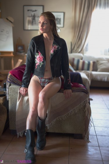 Anuska In Biker Boots 1