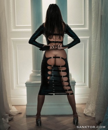 Bayles In Leather Dress 8