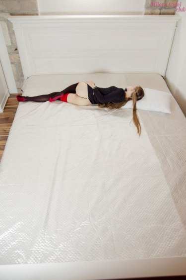 Beautiful Milena Angel Nude On Her Bed 2