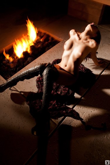 Bethanie Badertscher At The Fireplace 14