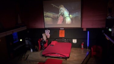 Facesitting In Sex Cinema With Calea Toxic 4