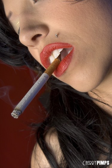 Gia Paloma Smokes A Cigarette 2