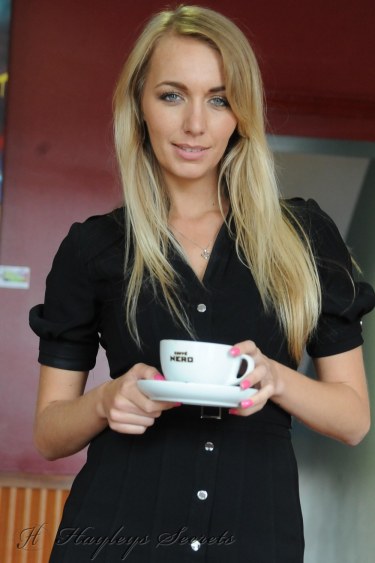 Hayley Marie Coppin In A Coffee Shop 2