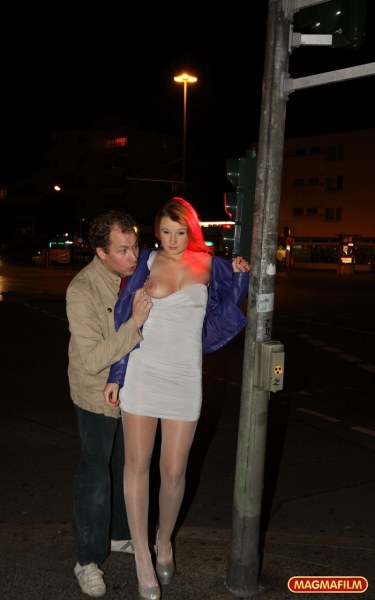 Hot Ginger Lamia Fucks On A Public Street 1