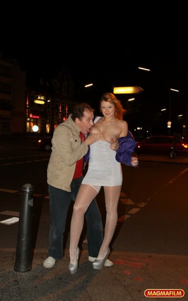 Hot Ginger Lamia Fucks On A Public Street 2