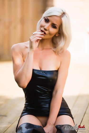 Jennifer Jade Smokes Outside 4