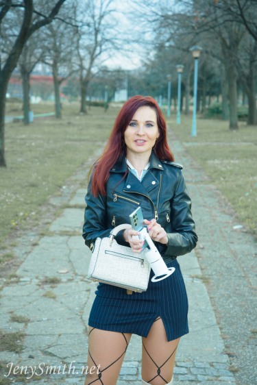 Jeny Smith Walks In The Park 1