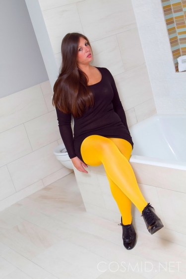 Kate Greene In Yellow Tights 2