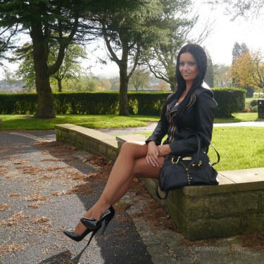 Kerry In Nylons And Heels In Public 12