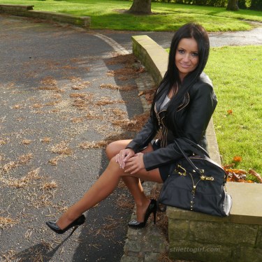 Kerry In Nylons And Heels In Public 9