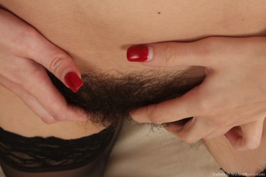 Kinky Velvet Gapes Her Hairy Bush 12