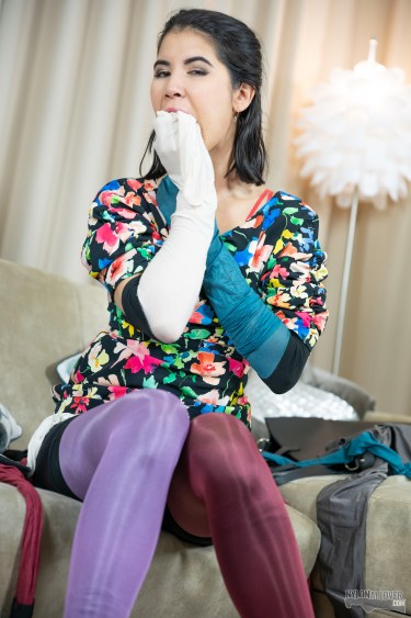 Lady Dee Loves Colored Stockings 11