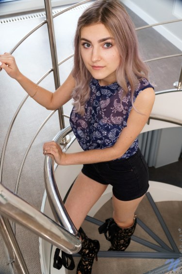 Lady Jay On Stairs 1