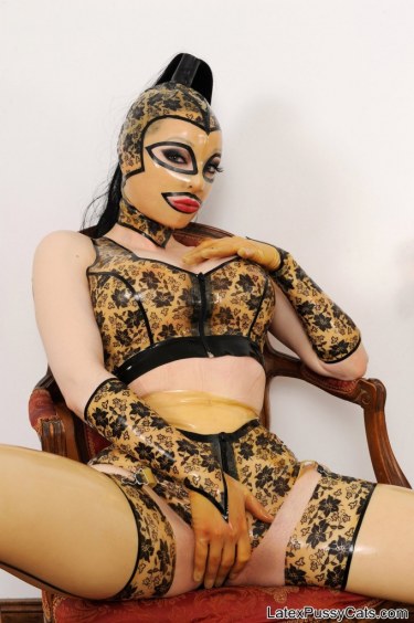 Latex Lucy In Front Of A Mirror 7