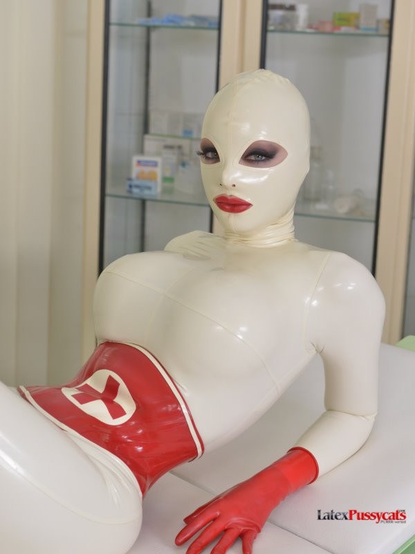 White Latex Porn - Latex Lucy The White Rubber Nurse