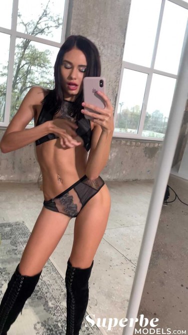 Layla Balan In Front Of The Mirror 1