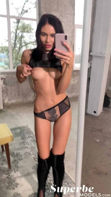 Layla Balan In Front Of The Mirror 3