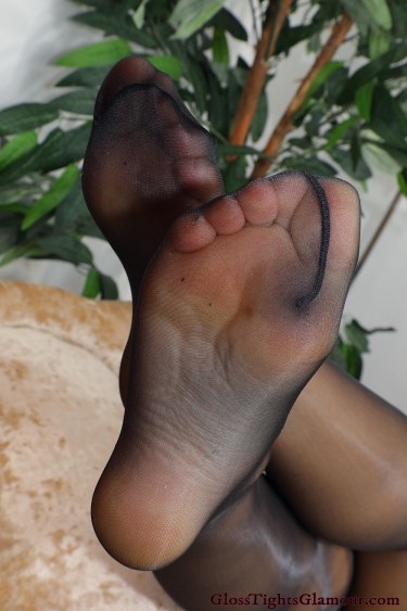 Lucy Ava In Blue Dress And Nylons 11