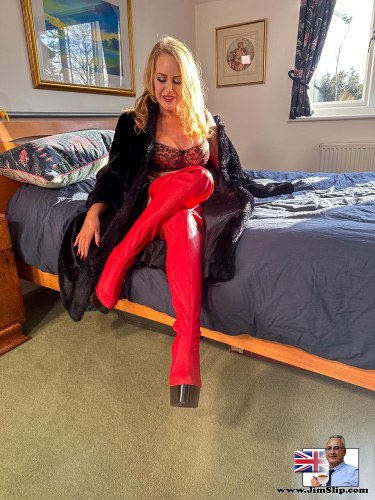 Mackenzie Page In Red Boots 2