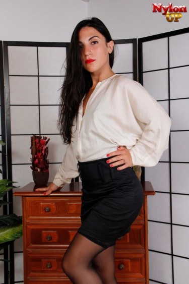 Magena Yama In Lingerie And Stockings 1