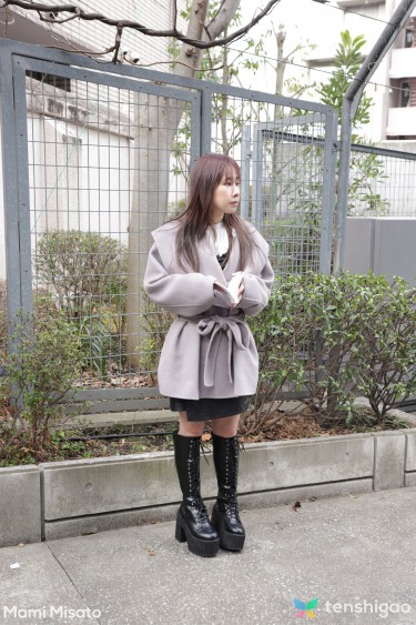 Mami Misato In Leather Dress And Boots 1