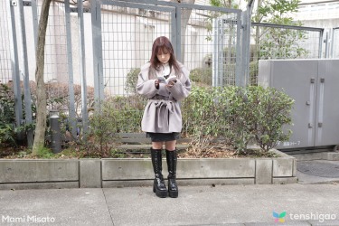 Mami Misato In Leather Dress And Boots 3