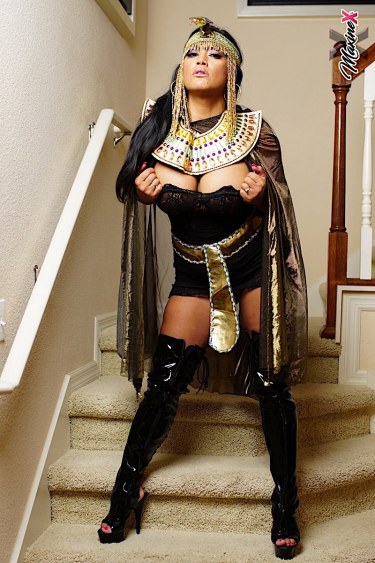 Maxine X In Black Thighhigh Boots 3