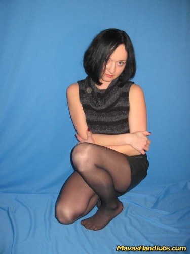 Maya In Leather And Nylons 2