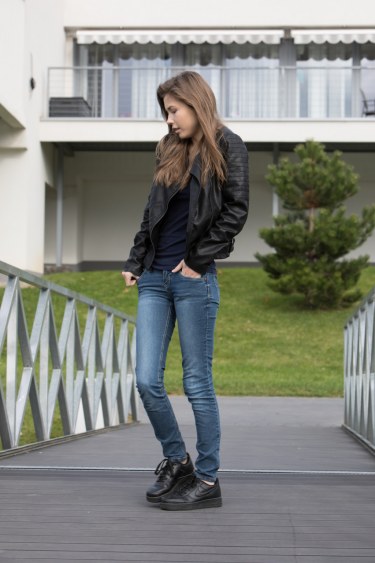 Mila Azul In Leather And Denim 5