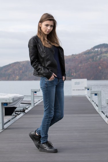 Mila Azul In Leather And Denim 6