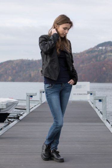 Mila Azul In Leather And Denim 7