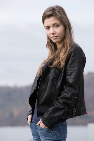 Mila Azul In Leather And Denim 8