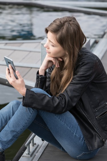 Mila Azul In Leather And Denim 9