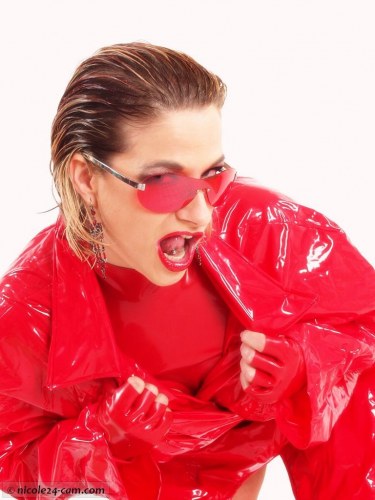 Nicole In Her Red Fetish Outfit 4