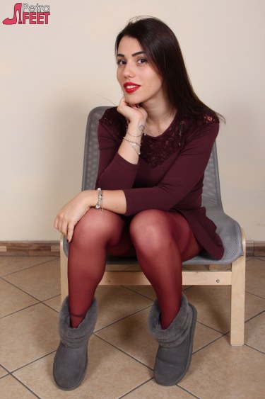Petra In Red Tights 2
