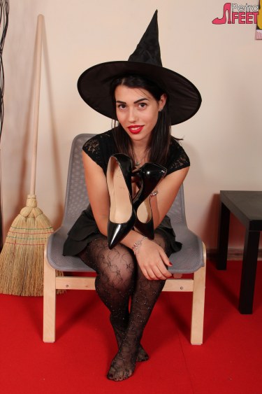 Petra In Sexy Witch Costume 5