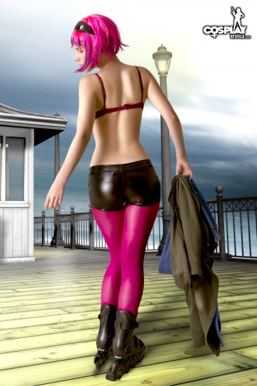 Pink Haired Cosplay Girl Ramona Flowers 6