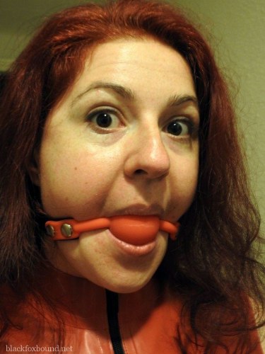 Redhead Fetish Amateur In Red Rubber 13