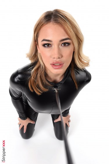 Rika Fane In Black Catsuit 6